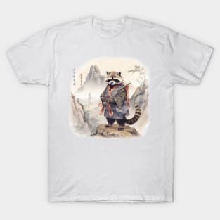 Majestic Reckon in Serene Japanese Landscape - Art Print for Nature Enthusiasts T-Shirt